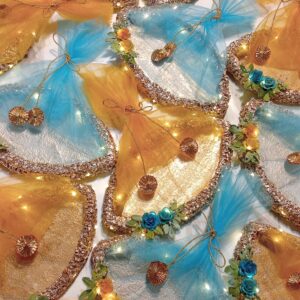 Lighted Leaf Potlie per piece