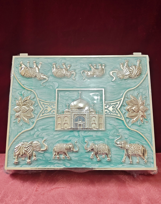 Luxury Taj Mahal Decorative Storage Box | Premium Wooden Jewelry & Dry Fruit Box | Elegant Home Décor Gift