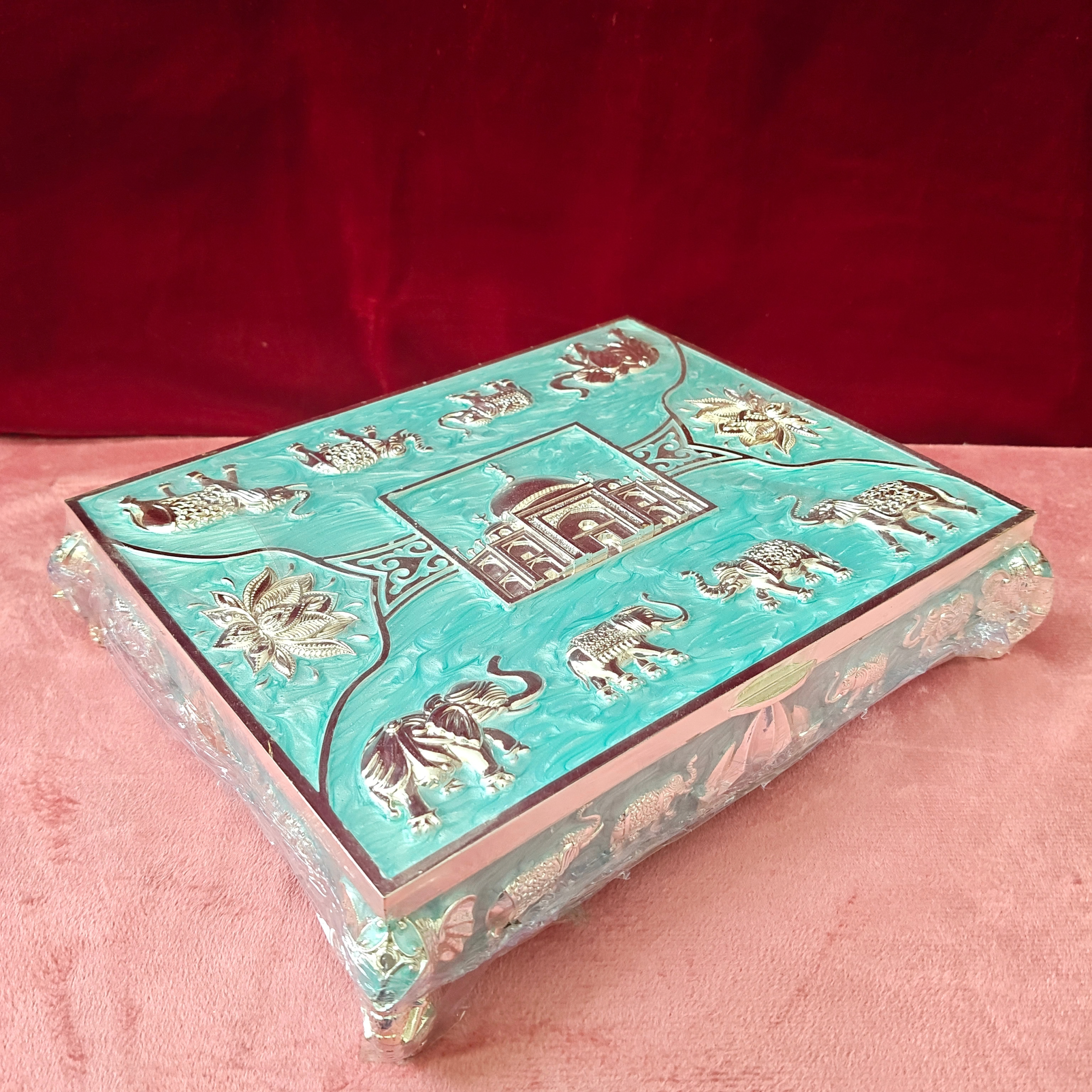 Luxury Taj Mahal Decorative Storage Box | Premium Wooden Jewelry & Dry Fruit Box | Elegant Home Décor Gift